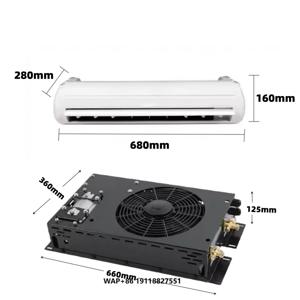 기타 에어컨 시스템 에어컨 컴프레서 24V DC 쿨러 12V 자동차 트럭 RV 에어컨 12V 캠핑카 에어컨