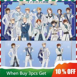 헤타리아 스노우 프린스 카페 버전 프로그래머블 토이즈 커스텀 아서 커클랜드 피규어 아크릴 스탠드 알프레드 F. 존스 스탠딩 플레이트