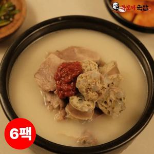 [무보까] 국내산 한우사골 한돈 순대국 600g x 6팩, 부산맛집