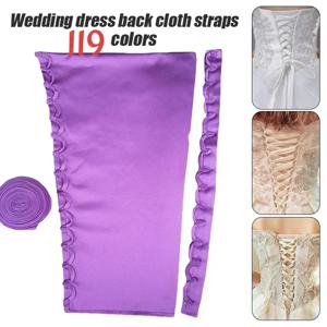 사용자 정의 색상 새틴 코르셋 키트 지퍼 교체 웨딩 드레스 다시 레이스 웨빙 Diy 공예 웨딩 드레스 액세서리 레이스 업