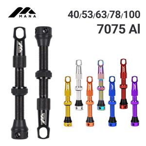 MANA 1 쌍 자전거 Presta 밸브 40/53/63/78/100mm 7075 튜브리스 도로/MTB/자갈 자전거 용 알루미늄 합금-ELITEWHEELS 밸브