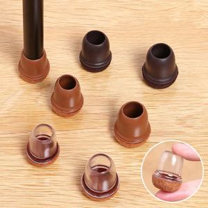 8PCS 부드러운 실리콘 의자 다리 커버 펠트 바닥 탄성 가구 발 보호대 패드 미끄럼 방지 테이블 다리 바닥 보호 매트