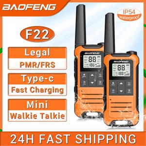2PCS Baofeng F22 워키 토키 휴대용 미니 통신 라디오 전문 PMR446 /FRS 토키 워키 트랜시버 라디오
