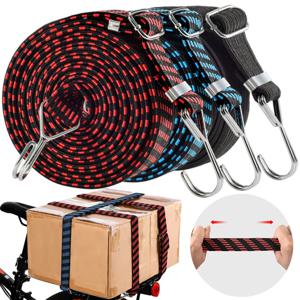 오토바이 Elastics 고무 수하물 밧줄 코드 후크 자전거 밧줄 넥타이 자동 수하물 지붕 랙 스트랩 고정 밴드 후크 자동차 액세서리