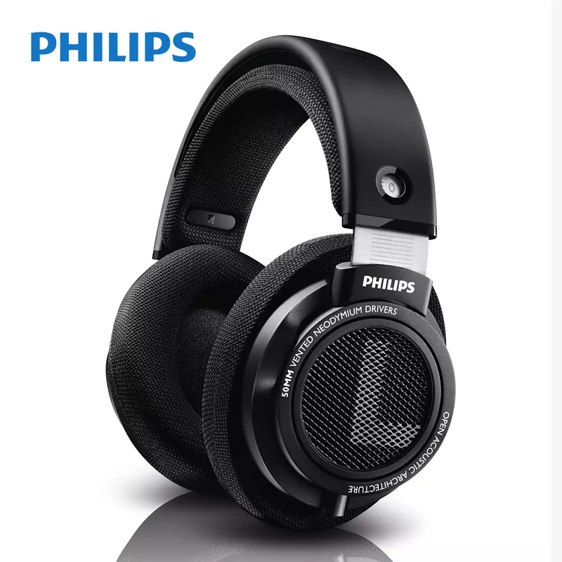필립스 SHP9500 헤드폰 HiFi 스테레오 유선 이어폰 컴퓨터 온라인 학습 이어 버드 Esports 게임 3.5mm 6.3mm 범용 헤드셋