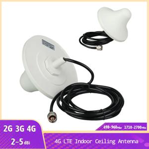 2G 3G 4G LTE 698-2700MHz 실내 천장 안테나(3m/5M 케이블 포함) N Male 커넥터 전화 부스터 리피터 증폭기 안테나