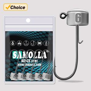 5개입 캐스팅 네데 지그 헤드 훅 낚시 바늘 텀블러 소프트 웜 루어 빅 지그 헤드 낚시 도구 헤드 하드 베이트 훅