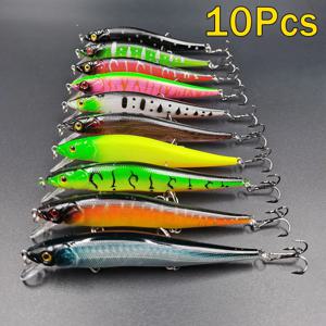 낚시 미끼 11.5cm/14g 인공 생체 공학 스윙 하드 미끼 태클 3D 눈 후크 워블러 잉어 낚시 Pesca for Bass Pike 5/10Pcs