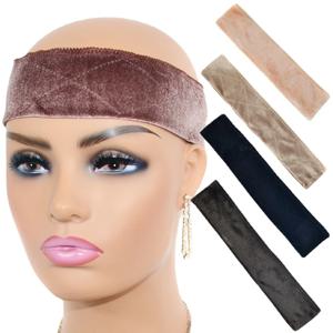 레이스 프론트 조절 가능한 가발 그립 밴드, 미끄럼 방지 벨벳 가발 그립 헤드밴드, 여성용 가발 제자리 유지, 1PC