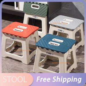휴대용 접이식 스툴, 두꺼운 플라스틱 캠프스툴, 미니 핸드 헬드 의자, 야외 활동, 낚시 벤치, 가정용 공간 절약
