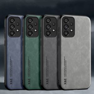 삼성 갤럭시 A71 A73 A72 A70 A51 A52 A53 A33 A31 A13 A14 A34 A22 A21S A12 M33 케이스 자기 양피 고급 가죽 커버