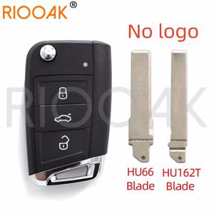 1개 무로고 3버튼 MQB 리모컨 키 쉘 커버 (골프 5 7 스포츠밴 GTI MK7, 스코다 옥타비아 A7, 시트 HU66/HU162T 블레이드용)