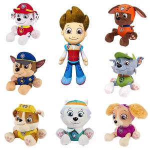 27CM 발 순찰 개 강아지 장난감 봉제 인형 강아지 순찰 장난감 인형 체이스 라이더 Canina 액션 애니메이션 캐릭터 어린이 장난감 선물