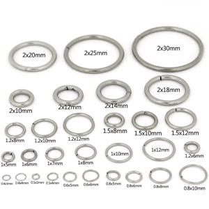 20-200Pcs 3-25mm 스테인레스 스틸 오픈 단일 루프 점프 링 분할 링 커넥터 DIY 쥬얼리 액세서리 용품 만들기