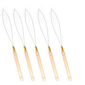 마이크로 링 루프 도구 루프 스레더 인간의 머리카락 깃털 확장 도구 용 헤어 플라이어 및 비즈와 함께 사용되는 바늘을 당기는