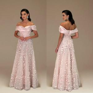 맞춤형 아플리케 구슬 오프 숄더 A 라인 롱 드레스 맞춤형 행사 댄스 파티 럭셔리 이브닝 가운 화려한 반짝이