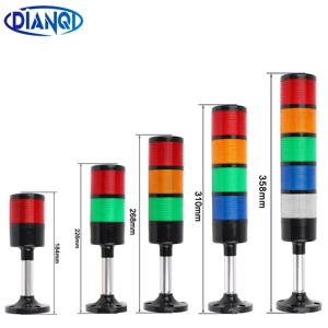 LED 경고등 CNC 기계용 산업용 스택 라이트 DC 12V 24V AC 110V 220V 지속적인 깜박임