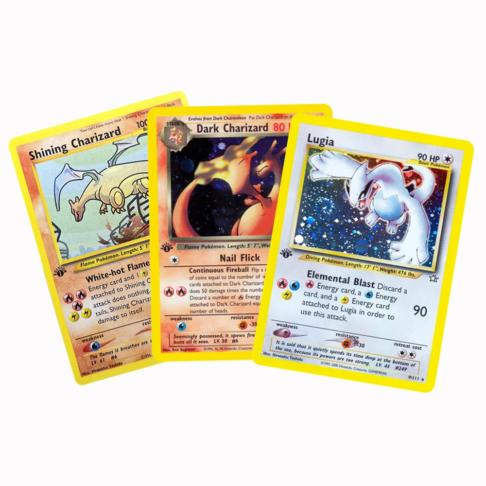 PKM 홀로그램 단일 프록시 카드 Lugia Charizard Venusaur 호일 게임 컬렉션 카드 PTCG Kids Toys