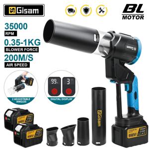 기삼 35000RPM 브러시리스 전기 에어 블로워 2in1 터보 블로워 팬 낙엽 먼지 눈 청소 도구 마키타 18V 배터리 핀용