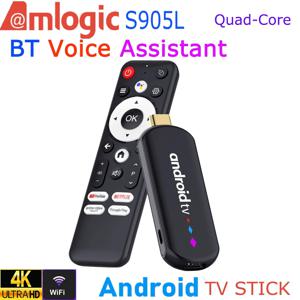 안드로이드 TV 스틱 Amlogic S905L 쿼드 코어 4K 비디오 WiFi BT 음성 비서 리모컨 미디어 플레이어 스마트 TV 박스 H96 Max