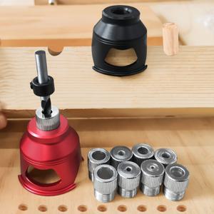 수직 드릴 가이드 다웰링 지그 키트 2-10mm/6,8,10mm 드릴 포지셔닝 알루미늄 직선 각도 가이드 로케이터 홀 펀처도