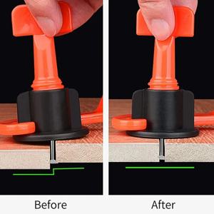 51개 바닥 타일 레벨링 시스템 클립 스페이서, 포세린 세라믹 타일 시공용 벽 고정 공구 레벨러 키트