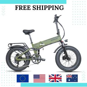 48V750W 접이식 전기 자전거 17Ah 20인치 9단 시티 바이크 4.0 팻 타이어 알루미늄 합금 프레임 충격 흡수 9단 시티