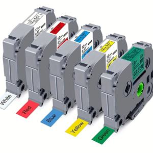 Brother 라벨 메이커 Tze 테이프와 호환 가능 12mm 0.47 흰색 TZe-231 TZ-231 P-Touch Tze 검정색 PTD220용 흰색 테이프