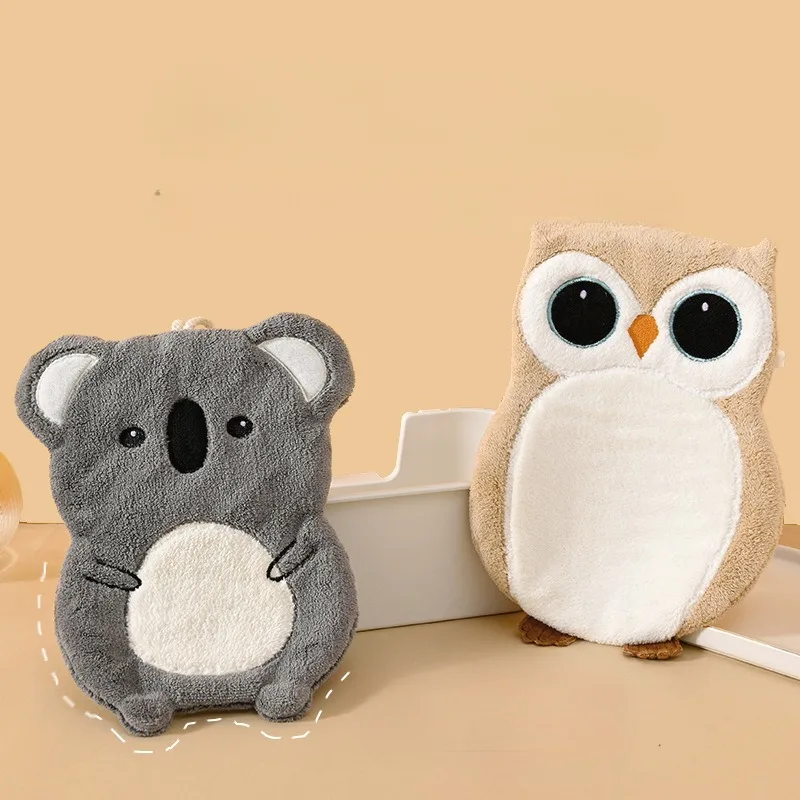 산호 벨벳 타올, 귀여운 걸이식 타입, 만화 주방 욕실 흡수성, 빠른 건조 핸드 타올, 도매, 신제품