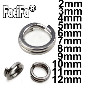 100 개 스테인레스 스틸 낚시 분할 링 타원형 분할 더블 링 커넥터 낚시 스냅 루어 후크에 대 한 낚시 액세서리