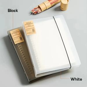 A5/B5/A4 바인더 노트 루스 리프 교체 가능한 내부 리필 (디바이더 포함) 학생 사무실 학교 용품 용 금속 링 저널