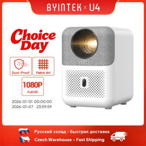 BYINTEK LOVE U4 스마트 미니 홈 시어터 프로젝터 4K 1080P 비디오 안드로이드 WIFI 스마트폰 시네마용