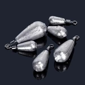 10 개/몫 낚시 무게 싱커 3.5g 5g 7g 10g 14g 20g 워터 드롭 무게 낚시 태클 액세서리