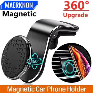 마그네틱 차량용 핸드폰 거치대 360 °   회전 자동차 에어 벤트 마운트 스탠드 iPhone 용 삼성 Xiaomi Huawei GPS 네비게이션 브래킷 자동차 내