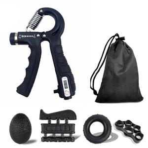 조정 가능한 손가락 및 팔뚝 강화 키트-저항 핸드 그리퍼로 그립 강도 및 유연성 향상