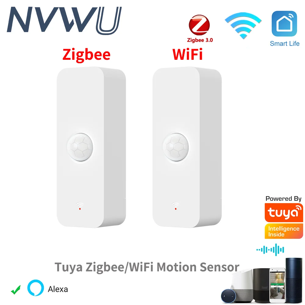 Tuya WiFi Zigbee PIR 모션 센서 스마트 홈 인체 적외선 감지기 보안 스마트 라이프는 Alexa Google과 함께 작동합니다.