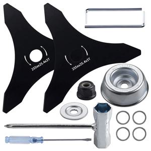 3 치아 브러시 커터 블레이드 255mm/10in 직경 Weeder Eater 블레이드 트리머 잔디 깎는 기계 액세서리 교체 블레이드