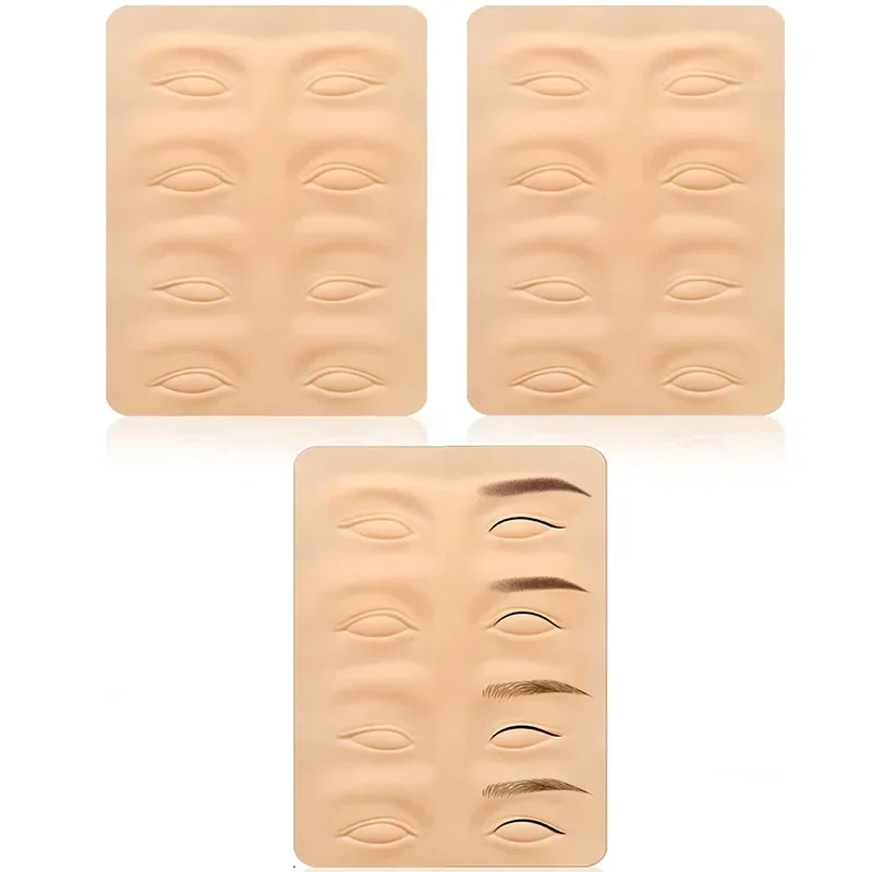 문신 연습 피부 마이크로 블레이드 용품 눈썹 아이라이너 연습 라텍스 피부 영구 화장 눈썹 문신 훈련 도구