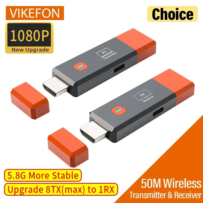 무선 HDMI 호환 비디오 어댑터 송신기 수신기 확장기 TV 스틱 동글 PC 카메라 노트북-프로젝터 모니터