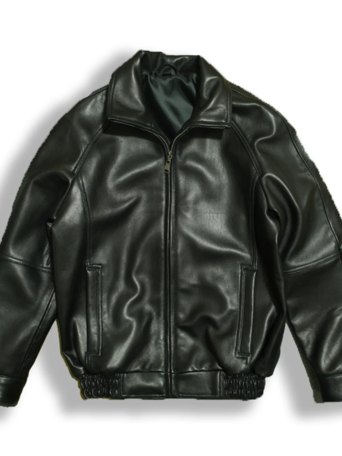 뉴질랜드 양가죽 A2 파일럿 소프트 가죽 남성 겨울 재킷 천연 가죽 재킷 남성 패션 도시 비즈니스 캐주얼 숏 스타일 지퍼 장식