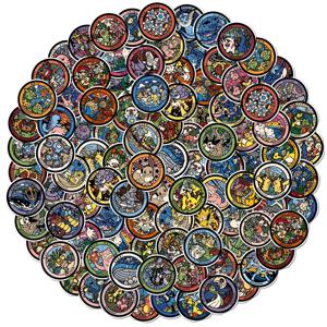 50/108pcs Kawaii 피카추 포켓몬 스티커 귀여운 Eevee 만화 애니메이션 데칼 노트북 스크랩북 전화 클래식 스티커 어린이 장난감