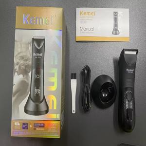 Kemei KM-1840 남성용 방수 헤어 트리머 다기능 무선 충전식 전기 헤어 클리퍼 바디 헤어 면도기