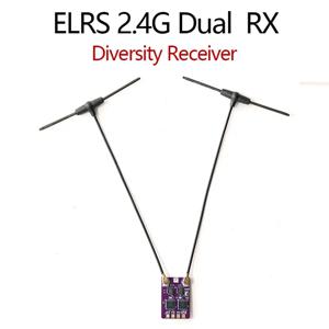 ELRS 2.4G 다이버시티 리시버 듀얼 안테나, RX 내장 TCXO, FPV 프리스타일 RC 레이싱 장거리 드론 액세서리