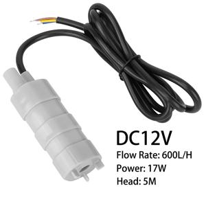 600L/H DC 12V 잠수정 워터 펌프 캠핑카 캠핑카 연못 수족관 용 고 유량 3 선식 워터 펌프