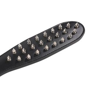 30CM Pu 가죽 펑크 리벳 패들, 말 채찍 스팽킹 Flogger 역할 놀이 말 훈련을위한 승마