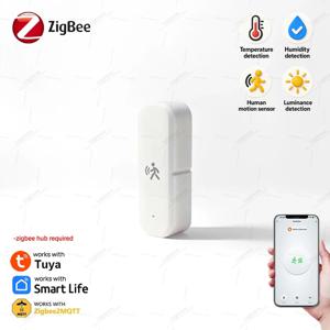 Zigbee PIR 모션 센서 옵션 Mmwave 레이더 습도 온도 광 센서 감지기 Tuya Smart Life 2MQTT 홈 어시스턴트용