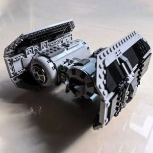 뜨거운 장난감 스타 워즈 우주선 TIE 폭격기 호환 75347 액션 배틀 에코 베이스 방어 모델 75241 빌딩 블록 벽돌 선물