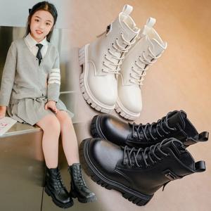 가을/겨울 새로운 연인 아기 소녀의 둥근 머리 스포츠 중간 다리 부츠 세련되고 편안한 귀여운 두꺼운 바닥 말 부츠