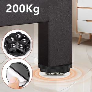 4개 자체 접착 캐스터 휠 슈퍼 하중 베어링 5개 비드 범용 360 °   가전제품 보관함용 회전 바퀴