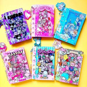 탈부착 가능한 만화 DIY 노트패드가 있는 아크릴 노트북 - 친구와 학생들을 위한 독특한 서프라이즈 선물 및 교육용 문구